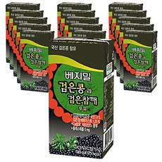 베지밀 검은콩과 검은참깨 두유, 190ml, 16개
