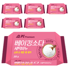 소키 베이킹 소다 세탁비누, 200g, 6개