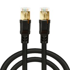 칼론 CAT8E 랜케이블 1M KL-SFTP8-1M, 블랙, 1개