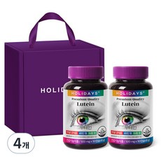 HOLIDAYS 葉黃素膠囊禮盒, 90顆, 4罐
