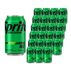 스프라이트 제로 캔, 355ml, 24개