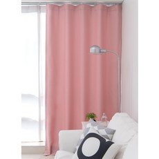 APOA ROOM 打孔式針織遮光窗簾, 粉色