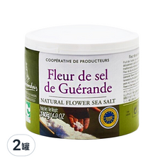Le Paludier Guerande 葛宏德 法國頂級海鹽, 140g 罐裝, 來自法國布列塔尼葛宏德, 天然鹽之花, 2罐