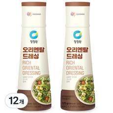 청정원 오리엔탈드레싱, 325g, 12개