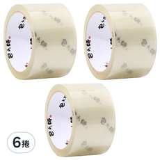 包大師 熱銷經濟款opp封箱膠帶 48mm x 45m, 6捲