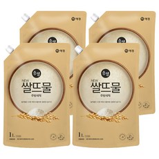Soonsaem 米水洗潔精補充裝, 1L, 4個