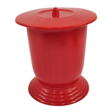 HOUSE 好室喵 特大紅色便器，圓徑280x高300mm，容量7L，耐重80kg, 紅色, 1個