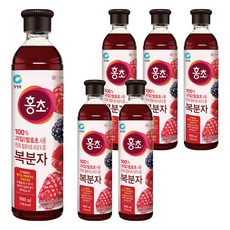 청정원 홍초 복분자, 900ml, 6개