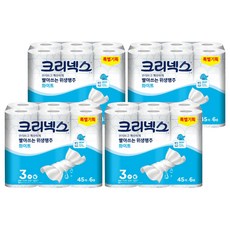 Kleenex 舒潔 可水洗衛生紙巾 白色, 45張, 24捲