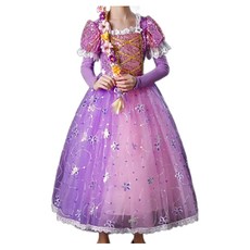 Rapunzel 長髮公主樂佩 萬聖節表演服, 尺碼150，建議身高140-150cm, 長髮公主變裝服, 1組
