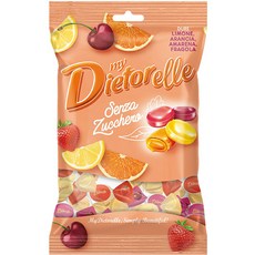 디에토렐레 무설탕 캔디 후르츠 레몬 + 딸기 + 오렌지 + 체리, 140g, 1개