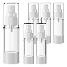 DM 뷰티 휴대용 스프레이 공병 플랫 진공 50ml, 혼합 색상, 6개