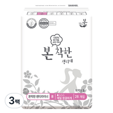 유기농본 착한 팬티라이너, 3개, 28개입, 롱