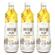 쁘띠첼 미초 파인애플, 900ml, 3개