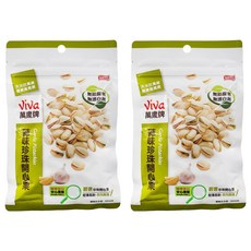 ViVa 萬歲牌 蒜味珍珠開心果, 果仁飽滿, 口感清甜脆爽, 100g, 2包