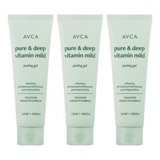 아브카 퓨어 앤 딥 비타민 저자극 약산성 필링 젤, 120ml, 3개 3개, 120ml