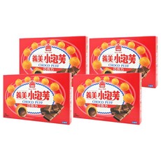 義美 小泡芙 巧克力 3包, 171g, 4盒