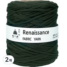 yarna 패브릭얀 르네상스 500g, 45 딥그린, 2개
