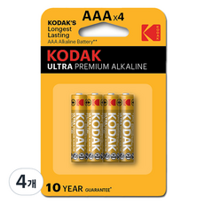 코닥 ULTRA PREMIUM 알카라인 AAA건전지, 4개입, 4개