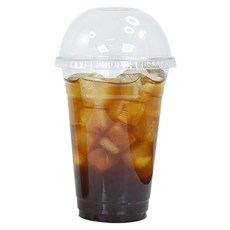大成工業420ml直徑92mm PET透明杯+直徑92mm圓頂蓋套組, 1組, 480ml