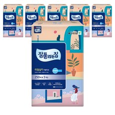 잘풀리는집 리얼실키 미용티슈 2겹, 250매, 18개