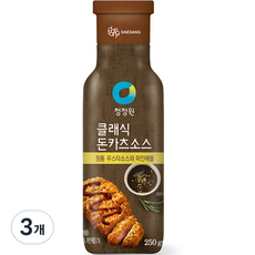 대상 청정원 클래식 돈카츠소스, 3개, 250g