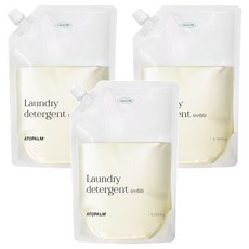 아토팜 세탁 유아 세제 리필, 3개, 1000ml