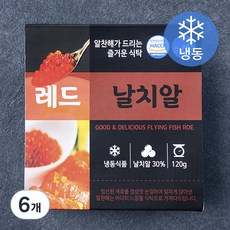 알찬해 날치알 레드 (냉동), 120g, 6개