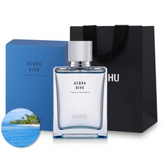 다슈 아쿠아 다이브 퍼퓸 향수 선물세트 아쿠아 우디향 50ml + 쇼핑백, 1세트