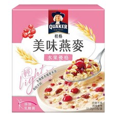 QUAKER 桂格 美味燕麥 水果優格 5包, 256g, 1盒