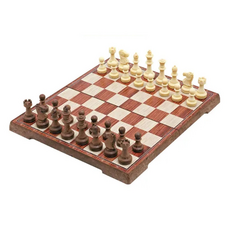 UB NS 原木質感棋盤, 國際象棋 磁性西洋棋, 可摺疊棋盤, 原木質感, 1個