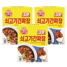 OTTOGI 不倒翁 3分鐘即食牛肉炸醬調理包, 200g, 3包