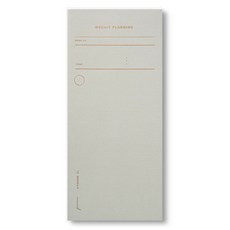 뮤니드 위클리 만년형 플래너, 1개, 라이트 그레이
