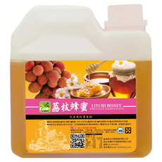 彩花蜜 台灣荔枝蜂蜜 1200g±18g, 1.2kg, 1桶