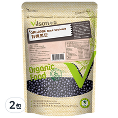 Vilson 米森有機 有機黑豆, 慈心有機驗證商品 無添加防腐劑、人工香料及色素, 450g, 2包