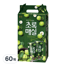 웅진 초록매실 음료선물세트, 180ml, 60개