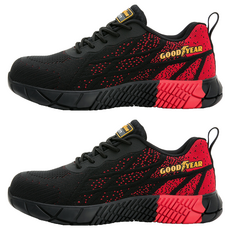GOODYEAR 固特異 運動鞋 GAMX33760, 飛織布鞋面, 黑色 + 紅色, 265