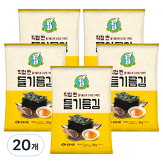 지도표성경 직접 짠 들기름김, 20g, 20개