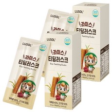 루솔 유아용 라이스 티딩러스크 4p, 88g, 2개, 혼합맛(고구마/가루쌀)