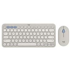 logitech 羅技 Pebble 2 Combo 無線藍牙鍵盤滑鼠組 原廠保固, YR0091 + MR0103, 迷霧灰