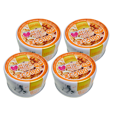 AiXiA MIAW MIAW 樂妙喵系列 鮪魚+雞胸肉 貓罐頭, 日本唯一頂級凍狀罐, 減壓30% 完食率≧99.9%, 鮪魚+雞肉, 60g, 4罐