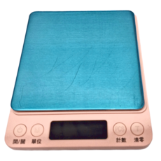 不鏽鋼電子秤, 粉色電池款, 3000g/0.1g, 3kg, 櫻花粉, CAES0005PK
