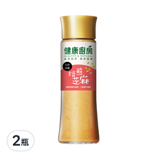 健康廚房 焙煎芝麻拌醬，完整芝麻顆粒深度炒焙，釀造醋添加，不添加防腐劑, 200ml, 2瓶