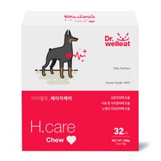 닥터웰릿 영양간식 하트 에이치케어 츄, 심장건강, 288g, 1개