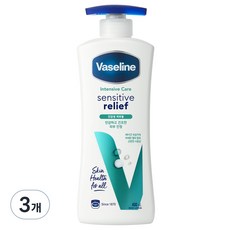 바세린 인텐시브 케어 센서티브 릴리프 로션, 400ml, 3개