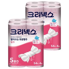 Kleenex 舒潔 可水洗5層不織布抹布 粉色, 54張, 8捲