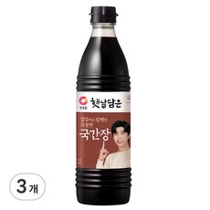 청정원 햇살담은 자연숙성 국간장, 840ml, 3개