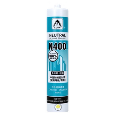 LUSH 樹牌 耐候型中性霧面密封膠 N400 透明 300ml, 1瓶