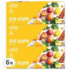 코멧 위생백 소형 17 x 25 cm, 소(S), 6개, 100개입