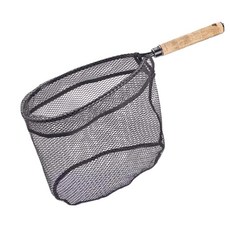 樂貓釣 HSF 抄網, 軟木手柄 + 掛膠網, 全長 52cm, 網: 29*22*25cm, 重: 180g, 全長:52cm 網:29 x 22 x 25cm, 黑色